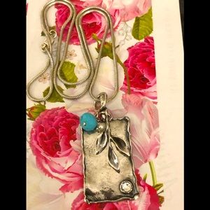 Silpada Sterling Silver “Leaf Sprig” Necklace.